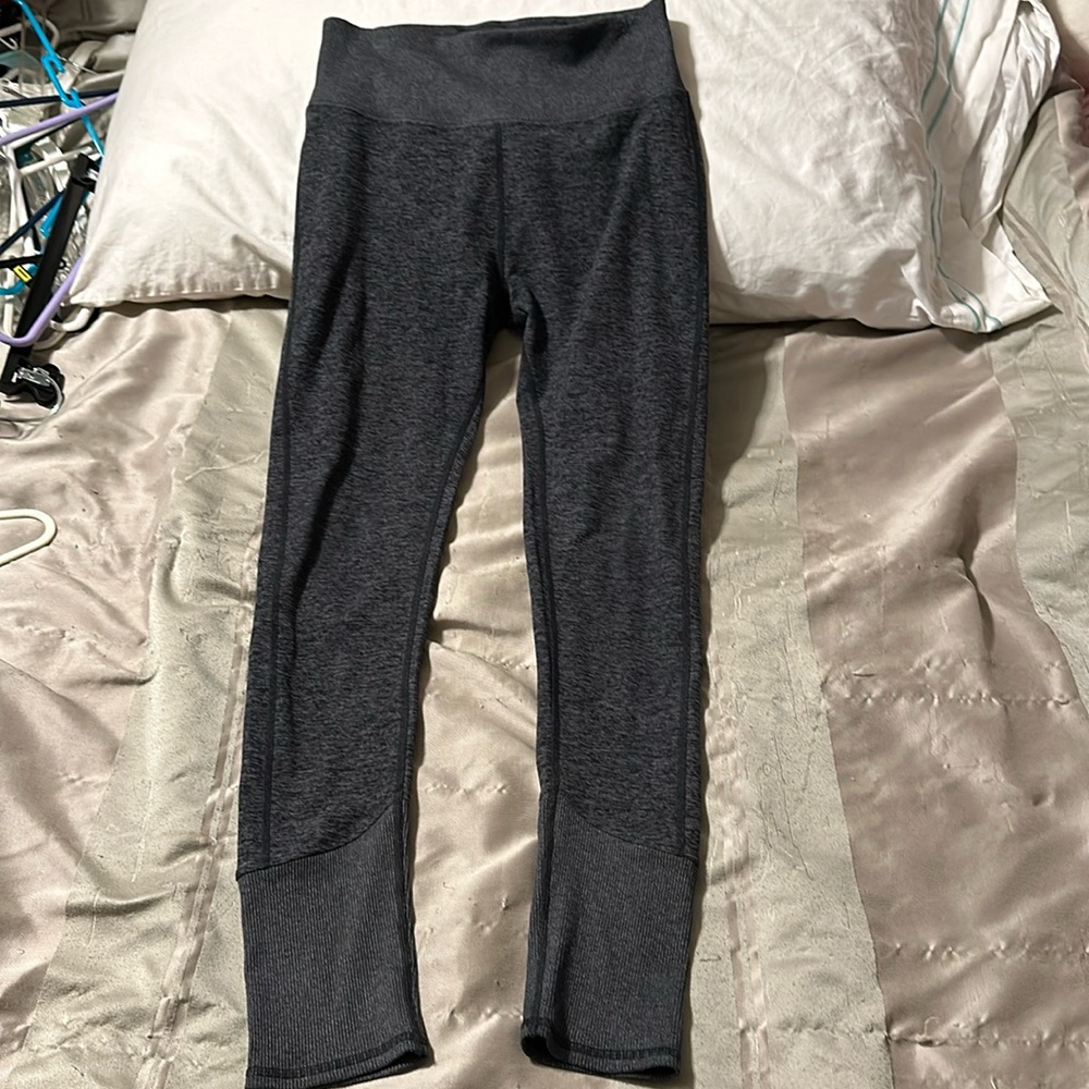 Alo leggings gray space dye super soft size L